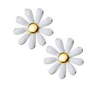 HEMOTON Boucles Oreilles Marguerite Petites Légères Forme de Fleur Élégante pour Femmes Cadeau Mode Charmant pour Fille
