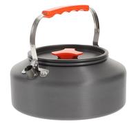 HEMOTON Bouilloire de Camping Extérieure 1,6 L en Alliage D’aluminium Noir | Poignée Anti-brûlure, Surface Polie Lisse, pour Réchauds de Camp et Brûleurs à Gaz Couleur Aléatoire