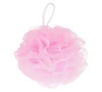 HEMOTON Boule de Bain Exfoliante Douce en Pe Rose pour Femmes, Éponge de Compacte et Moussante Nettoyage Délicat du Corps