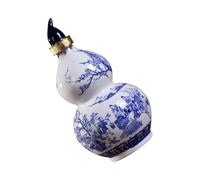 HEMOTON Bouteille de Vin Céramique Gourde Design Élégant Récipient Hermétique pour Alcool Maison Pot à Vin Décoratif Haut