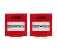 HEMOTON Bouton Système Rouge Alarme Incendie Manuel 2pcs en Plastique Réarmement Rapide Sécurité Compatible pour Maison et Hôtel
