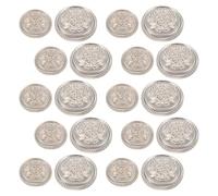 HEMOTON Boutons de blazer rétro en alliage argenté, lot de 20 pièces, style épi de blé, tailles 18 mm et 23 mm, adaptés aux occasions d'affaires et événements spéciaux