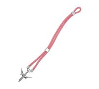 HEMOTON Bracelet Avion Homme Chic en Alliage et Polyester, Corde Rose Réglable, Accessoires Mode pour Poignet Quotidien, Design Simple Double Trou, Présent Fête et Anniversaire