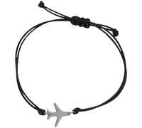 HEMOTON Bracelet Avion Homme Réglable Corde Tressée Simple et Confortable pour Adolescents et Garçons Bijou Aviation pour Pilotes et Voyageurs