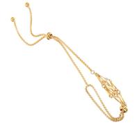 HEMOTON Bracelet Femme Acier Inoxydable Ajustable avec Support Cristal Tressé Design Créatif et Pratique Bracelet Décoratif pour Fête et Usage Quotidien