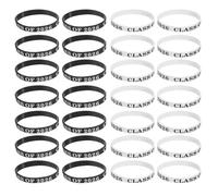 HEMOTON Bracelets en Silicone Légers et Flexibles Célébration 2026, Pack de 50pcs, Cadeau de Diplôme pour Défilés Campus et Banquets D'appréciation des Enseignants