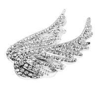HEMOTON Broche Ailes D'ange En Cristal Unisexe Broche Paillettes Pour Costume Accessoires De Mariage Et Fête Pour Hommes Et Femmes Design Élégant Argenté 443