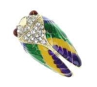 HEMOTON Broche Cigale Alliage Élégante Pince Clip pour Robe et Chaussures, Accessoire Délicat pour Fêtes et Événements Célébrés par Femmes