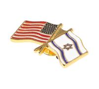 HEMOTON Broche Drapeau Israël et Alliage Métallique Épingle de Revers Légère pour Vêtements et Accessoires de Mode Décoration Patriotique Résistante