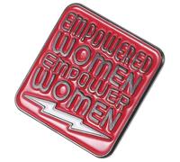 HEMOTON Broche Féministe en Alliage Polyvalente, Épingle à Poitrine Rouge pour Femme, Accessoire de Mode, Légère et Délicate, pour Soirée et Présent