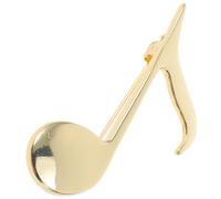HEMOTON Broche Note De Musique En Alliage De Zinc Plaquée Or, Unisexe, Pour Veste, Paquet Ou Chapeau, Finition Polie Raffinée, Accessoire Mode Solide Et Élégante