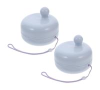 HEMOTON Brosse Exfoliante Cuir Chevelu avec Capuchon Amovible 2pcs en Silicone et Cordelette, Massage Doux et Portable en Pp Tpe pour Soin des Cheveux