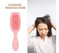 HEMOTON Brosse Shampooing Massage Chevelu Douce et Nettoyante pour Cheveux Bouclés Brosse Lavage Exfoliante Anti-démangeaison Accessoire Soin Quotidien