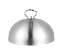 Hemoton Burger Dome Couvercle de Cuisine en Acier Inoxydable pour Fondre Le Fromage à la Pizza à Hamburger avec poignée pour cuiseur Vapeur 20 cm, Acier Anti-Rouille, argenté, 26cm