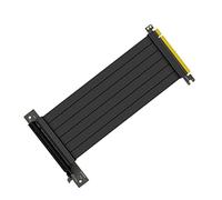 HEMOTON Câble D'extension Pci Express 3.0 16x 40 Cm à 90° pour Cartes Graphiques, Accessoire Informatique Flexible et Résistant, Transmission Stable Anti-écran Bleu pour Ordinateur de Jeu