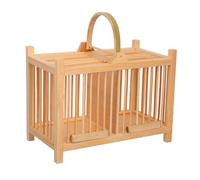 HEMOTON Cage Bois pour Petits Animaux Portable Habitat Vintage pour Grillons Sauterelles Hamsters et Gerbils Cage de Transport Compacte et Robuste