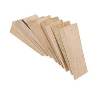 HEMOTON Cales en Bois pour Réparation Manche Hache et Marteau Jardinage 10 Pcs Fines 1,3 Cm Cales à Poignée Ronde pour Outils Agricoles Coin de Fixation Bois Dur