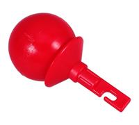HEMOTON Canne Blanche pour Aveugles Embout de Canne à Boule Roulante à Tête Rotative Plastique Rouge à Crochet Mobilité Fiable au Bureau Centre Commercial