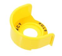 HEMOTON Capot De Protection D'arrêt D'urgence Transporteur Anneau De Poignée De Lit D'enfant En Âge Bouton Clé Double Enveloppe Support Mural Pour Haltères Isolation Plastique Yellow
