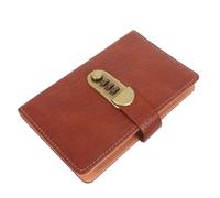 HEMOTON Carnet d'Épargne Cadenas à Code et 100 Enveloppes Numérotées, Couverture en PU Marron Foncé Motif Crocodile, Classeur Budget pour Tri de Factures et Gestion Organisée d'Argenté