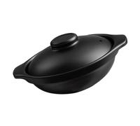 HEMOTON Casserole Petite Marmite à Poêle à Frire Pot De Donabe Cocotte En Terre Cuite Pot En Faïence Cuiseur à Riz Cocotte De Fondue De Ménage Céramique Riz En Terre Cuite