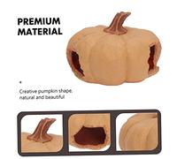 HEMOTON Caverne Reptile Citrouille Décorative Extérieur Surface pour Reptiles et Petits Animaux Résistante à pour Aquarium et Terrarium