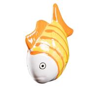 HEMOTON Ceramic Floating Fish Ornaments Realistic Hand-Painted Striped Aquarium Decorations for Fish Tank Fairy Garden