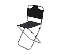 HEMOTON Chaise Tabouret Chaise Pliable Chaise Pliante Adulte en Plein air Petit Ultra Tabouret Pliant de Camping Tabouret de pêche Chaise portative légère Chiffon Black