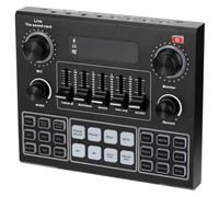 HEMOTON Changeur de Voix Portable avec Batterie 1200mah ABS, Support Mobile et PC, mélangeur Audio stéréo pour Diffusion en Direct et mixage en Temps réel, Couleur Couleur Aléatoire