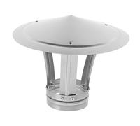HEMOTON Chapeau de Cheminée Acier Inoxydable Couvercle Étanche pour Pluie et Protection Extérieure pour Fumisterie et Cheminée Installation Facile et Durable