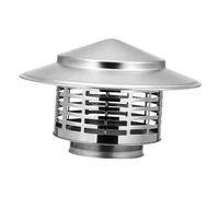 HEMOTON Chapeau de Cheminée en Acier Inoxydable Protection Pluie Couvercle de Cheminée Extérieur aux Oiseaux Protection la Pluie