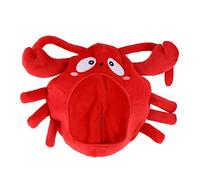 HEMOTON Chapeau de Déguisement Homard Peluche Douce Accessoire Drôle pour Fête et Cosplay Bonnet Farceur Confortable et Original pour Adultes