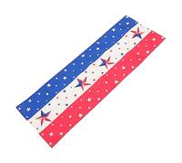 HEMOTON Chemin De Table Nappe Drapeau USA Couverture De Table du Jour du Souvenir Nappe Patriotique Tableau Patriotique Décorations du 4 Juillet Rayé États-Unis Célébrité Lin en Coton
