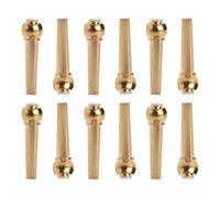 HEMOTON Cheville de chevalet de guitare en laiton 12 pièces structure stable pour guitare acoustique fingerstyle accessoires de réglage