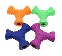 HEMOTON Chien à Mâcher Caoutchouc Naturel Forme Distributeur Friandises Nettoyage Dents et Stimulation Interactive pour Chiots et Chiens Adultes Couleur Aléatoire Couleur Aléatoire