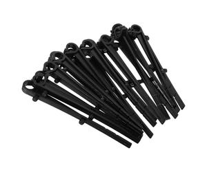 HEMOTON Clips de Gouttière Crochets Droits, Installation Discrète et Facile Lot de 20 en Plastique Abs Noir Look Professionnel et Élégant pour Protège-gouttières