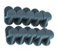 HEMOTON Clips Étagère Congélateur Réfrigérateur 10 Pièces Plastique Robuste Support Clip pour Grille Installation Facile Adapté Réfrigérateur Congélateur Vitrine