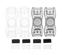 HEMOTON Clips pour lunettes de natation en plastique, lot de 4, remplacement du bouton des lunettes de natation, fixation sécurisée pour nageurs, compatible avec lunettes de plongée pour