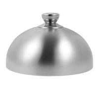 Hemoton Cloche alimentaire en acier inoxydable pour fondre le fromage, plat à steak, couvercle de service à la vapeur, couvercle pour plaque de cuisson, restaurant, maison, cuisine (25,4 cm)