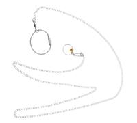 HEMOTON Collier Chaîne Oiseau Anneau De Pied pour Oiseaux Harnais D'oiseau Pieds D'oiseau Oiseaux Volant Corde Harnais De Poche Bande De Pied De Perruche Acier Inoxydable Silver