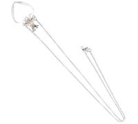 HEMOTON Collier Femme Fiole Parfum Acier Titane Transparent Pendentif Cœur Multifonctionnel Diffuseur Huile Essentielle Élégant Résistant