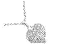 HEMOTON Collier Pendentif Cœur Cadre Photo Intégré Acier Inoxydable Couleur Acier Chaîne Résistante pour Femme Bijou Original à Ouvrir Présent Sentimental et Usage Quotidien