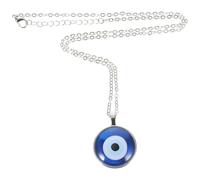 HEMOTON Collier Pendentif Œil Bleu Turc Verre Necklace Protection le Mauvais Œil Bijou Femme Teen Design et Attrayant