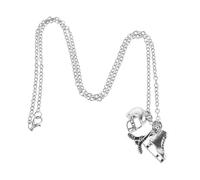 HEMOTON Collier Pendentif Patin à Glace en Alliage Léger pour Femme et Adolescente, Breloques Sportives Hockey Glace, Bijou Sportif Présent Passion Patinage