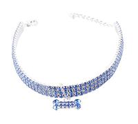 HEMOTON Collier pour Animaux De Compagnie Accessoires pour Animaux De Compagnie Mémorial pour Animaux De Compagnie Colliers pour Chiens Moyen Chiot Collier De Chien Races Blue