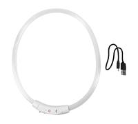 HEMOTON Collier pour Animaux De Compagnie LED pour Chiens Grands Colliers pour Chiens Lumières Nocturnes Colliers pour Chiots Chaîne Chargeur USB Collier Lumineux pour Animaux De