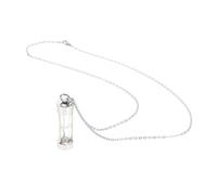 HEMOTON Collier Urne pour Cendres Animaux Pendentif Forme de Sablier Bijoux Souvenir Élégants pour Garder Un Souvenir de Votre Animal