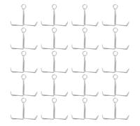 HEMOTON Colliers de Serrage à Ressort à Mâchoire Plate pour Tubes D'eau, Design Compact en Fer Argenté, Lot de 20pcs, pour Usage Portable et Contrôle de Débit