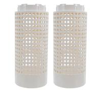 HEMOTON Composteur Jardin Extérieur, Bac à Compost Domestique Enterré en Plastique, Lot de 2 Pièces, pour Déchets Organiques, Écorces et Feuilles, Compostage Écologique et Simple