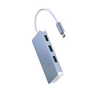 HEMOTON Concentrateur USB-c avec Ports USB Interface Micro Carte Compatible Systèmes D'exploitation et Ordinateurs Portables Gris